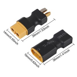 Meimom 4Pairs (8pcs) XT60 Plug Male Female Connector to T Plug Male Female Connector Conversion Adapter