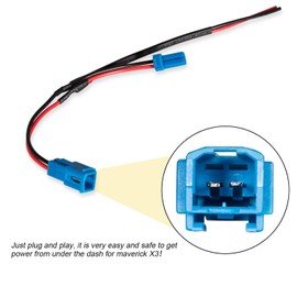 for Maverick X3 Accessory Wiring Power Port Pigtail Wire Connector Compatible with Can-am Maverick X3