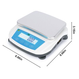 U.S. Solid Precision Lab Scale 5000g x 0.01g Analytical Balance USB RS232 Interface, 19 Measurement Units