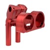 YHMTIVTU Red 10" Risers Clamp Gauge Housing For Harley Road
