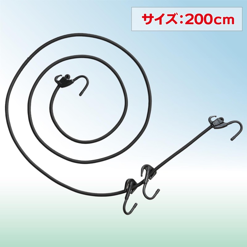 タナックス(TANAX) キャリングコード2-V モトフィズ(MOTOFIZZ) ブラック 200cm MF-4603