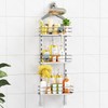 ODesign 3 Tier Height-Adjustable Shower Caddy Hanging Anti-Swing-Over The Shower