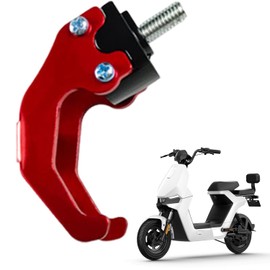 TVETE Motorcycle Helmet Hook, Aluminum Alloy Material, CNC Sturdy and Durable, Perfect for Motorcycle Accessories, Helmets, Luggage, Backpacks, Shopping Bags, Etc, 58mm, Red