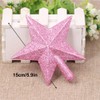 Glitter Christmas Tree Topper Star Treetop for Xmas Decoration or
