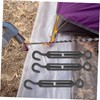 BUGUUYO 5pcs Stainless Steel Turnbuckle Tensioner for Wire Rope Hook