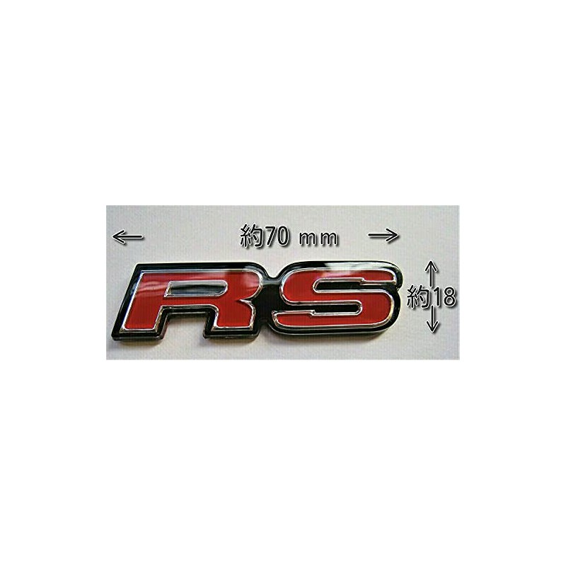 (Mini) RS Emblem Resin Coated with Double Sided Tape