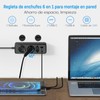 4 Port USB Power Strip Max 2500W 16A with USB-C