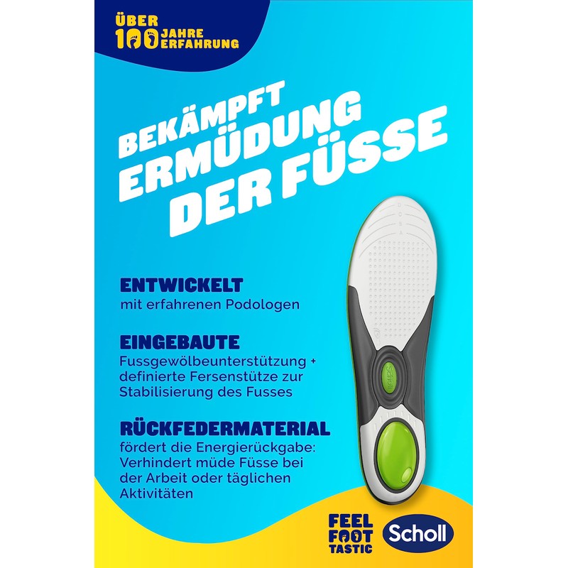Scholl LiquiFlex Everyday S Comfort Insoles, More Memory Foam and