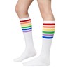 Womens Athletic Knee High Socks Outdoor Sport Thigh High Stockings