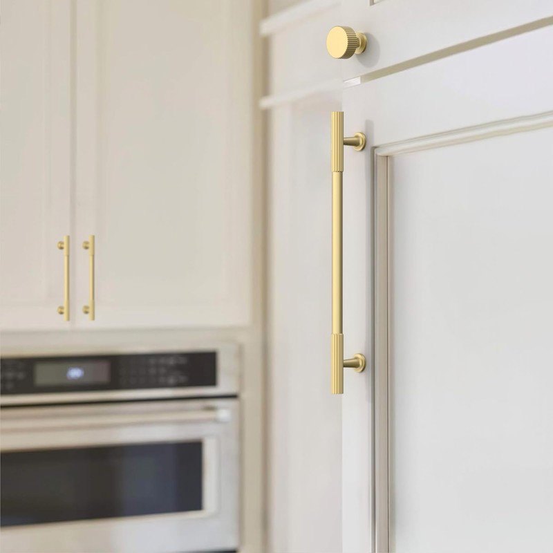 Coinkoly 10 Pack 3-3/4''(96mm) Brushed Gold Cabinet Pulls Kitchen Cabinet