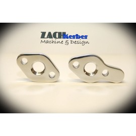 ZKM V Drive Jet Boat UNPOLISHED Alum Water Pump Adapters SBC (Made in the USA)