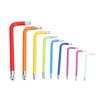 9Pcs Hex Wrench Star Colourful Long Arm Metal Key Tool