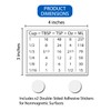 Kitchen Conversion Chart Magnet for Cooking & Baking, 4x3 Cup