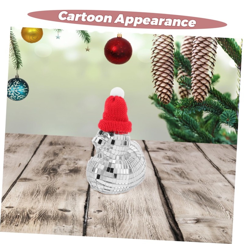 iplusmile Reflective Ornament Shiny Desktop Decoration Unique Christmas Home Accent