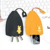 4 Pieces Cute Creative Retractable Key Case, Cartoon PU Leather
