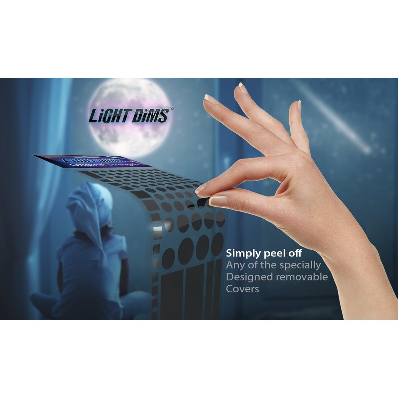 LightDims Original Strength Light Dimmer LED Covers (2 Sheets) Shapes