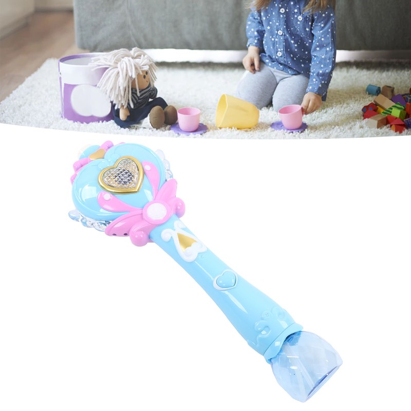 Kids Bubble Blower Wand Automatic Electric Light Up Bubble Blower
