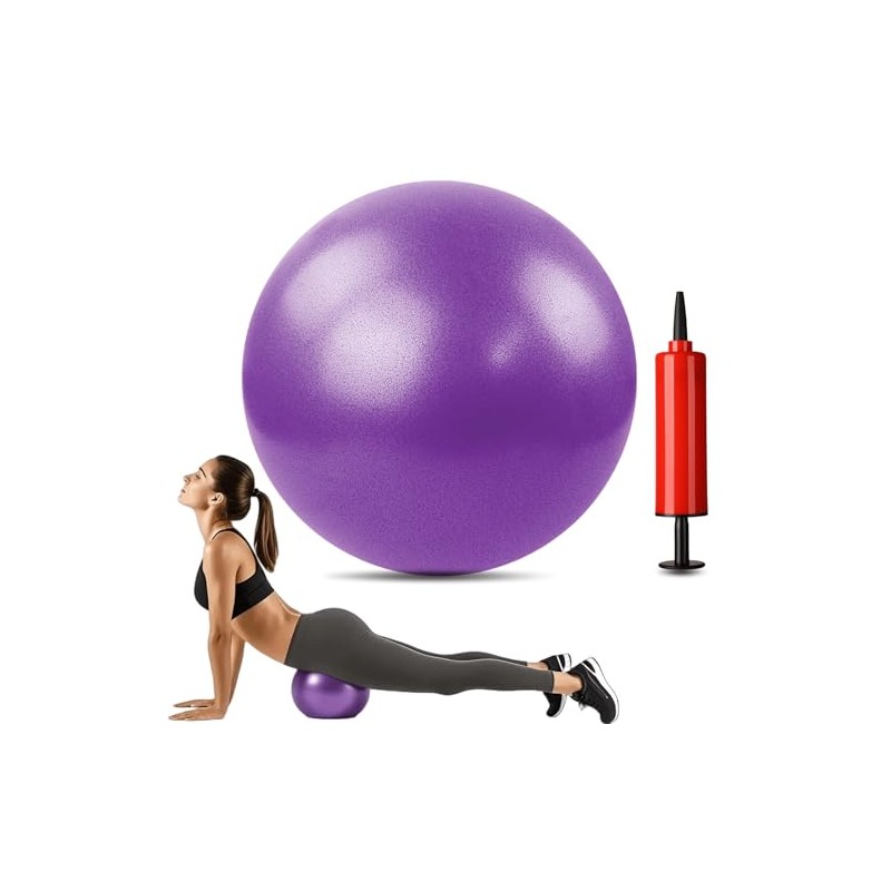 MoldFun Mini Yoga Pilates Ball 9-10 Inch for Stability Exercise
