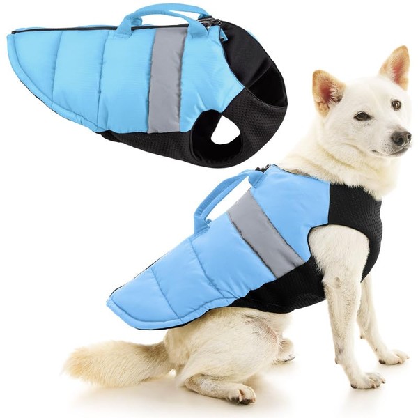 Gooby Padded Vest Lift Dog Harness - Blue, X-Small