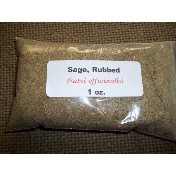 Sage, Rubbed 1 oz. Sage, Rubbed (Salvia officinales) (Salvia officinalis)