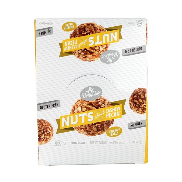 Betty Lou's Nuts About Energy Balls Cashew Pecan -- 12 Balls