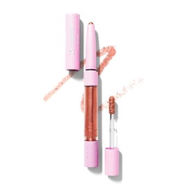 Formula Z IAmSoPretty - Sombra de ojos en barra – Lápiz de sombra de ojos con purpurina de doble punta y líquido – Vitamina E, aceite de ricino y agua