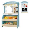Kids Grocery Store Pretend Play, Puppet Theater&Grocery Store Playset Toy