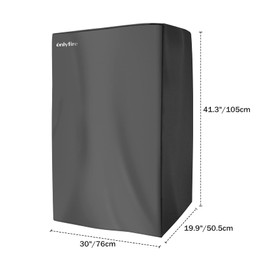 only fire Grill Cover for Masterbuilt 40 Inch Propane Smoker, Heavy Duty Waterproof Replacement Cover, Black