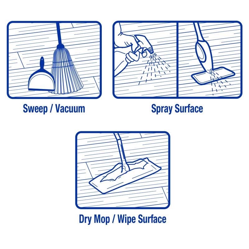 Zep ZUHLF32 Hardwood & Laminate Floor Cleaner, 32-oz. Spray -