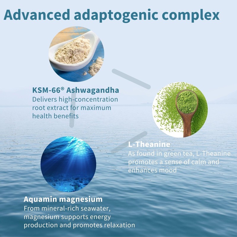 Igennus Advanced Ashwagandha KSM-66 Stress Support Complex 600mg with L-Theanine