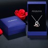 ASLBUNM Sister Necklace S925 Sterling Silver Always My Sister Forever