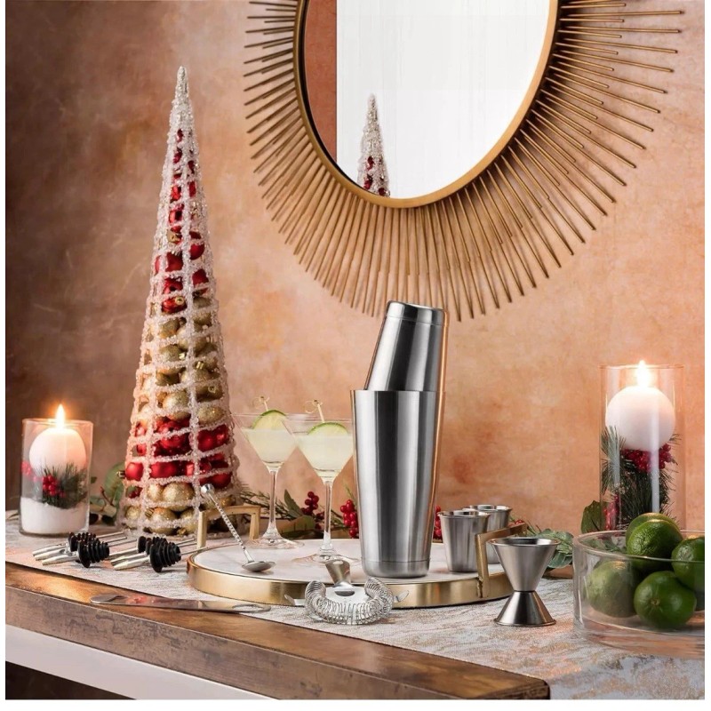 FineDine Expert Cocktail Shaker Home Bar Set - 14 Piece