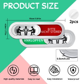 REFORUNG Please Do Not Stop Door Sign Please Do Not Disturb Door Signs Please Do Not Disturb Privacy Door Sign Meeting Room Sliding Sign