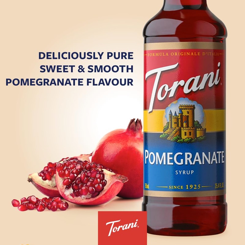 Torani Syrup, Pomegranate, 25.4-Ounce PET Bottle