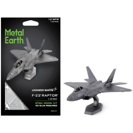 DCD Model Kit Lockheed Martin F-22 Raptor Stealth Aircraft United States Air Force Moderate Difficulty Steel Metal Model