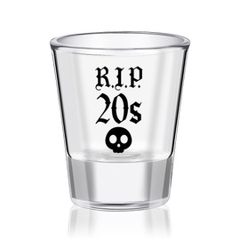 Mokoart 30th Birthday Shot Glass - RIP 20s Birthday Gifts for Her 2oz Shot Glass Best 30 Birthday Decorations Gifts Ieda for Women 30 Decorations