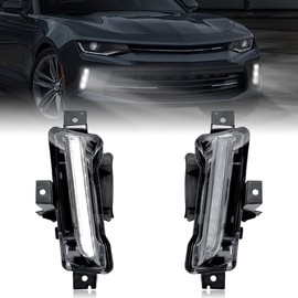 KEWISAUTO LED DRL Fog Lights for Camaro 16-22, Front Daytime Running Lamp Assembly Kit No Turn Signal Function for Camaro LT 2016 / LS RS LT ZL1 2017 2018 / ZL1 2019-2022 (2PCS)