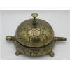 Large Tortoise Service Desk Bell - Turtle Bell in Antique