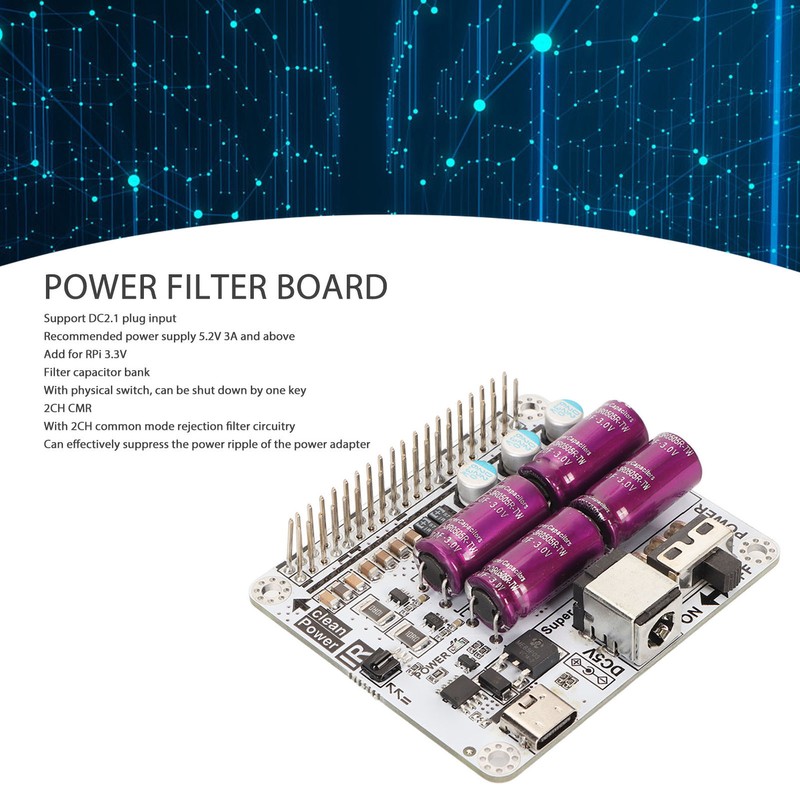 HiFi Power Filter Purification Board Professional 2CH CMR High Accuracy