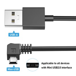 Dash Cam Charging Power Cable, USB-C Car Charging Power Cable, Mini、Type-C Charging Cable, For Dash Cam/Rearview Mirror/Camera Charging Cable (Not Suitable For Transmission Power) (Mini-9.8ft)