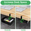 Under Desk Metal Drawer, Under Desk Drawer Organizer, 360° Swivel