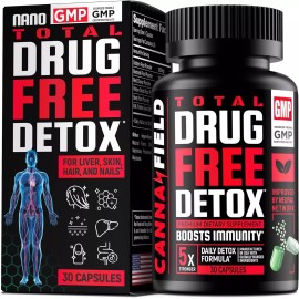 CANNA FIELD Liver Cleanse, Detox & Repair, Total Support Natural Immune System, Skin, Hair