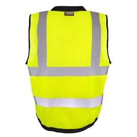 Fierce Safety SU300G Surveyors Class 2 Green Reflective Vest with Tablet Pockets | Meets ANSI/ISEA Standards | Medium