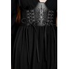 Restyle Hemlock Lace Up Strap Gothic Faux Leather Corset Top