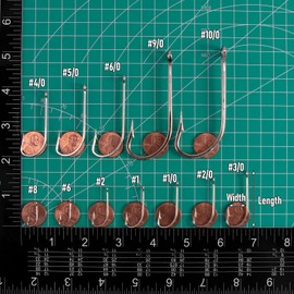 Dr.Fish Fishing O'shaughnessy Straight Shank Saltwater J Hook White Nickel Striper Bass Flounder Snapper Live Bait Hook #1