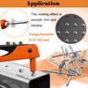 Sunxeke 100pcs Aluminum Large Flange Blind Rivets, 3/16" x 3/8",