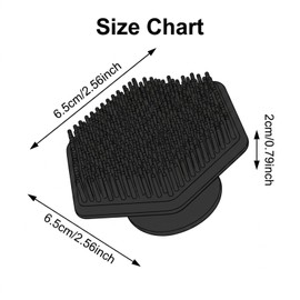 lcyen 2 Pack Black Silicone Face Scrubber and Beard Scrubber for Men and Women, Soft Pore Cleanser and Face Exfoliator Brush, Manual Exfoliating Face Wash Brush for Blackhead Removal, Deep Cleansing
