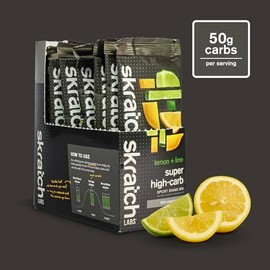 Skratch Labs Sobres Mezcla Bebida Súper Alta Carbohidratos Polvo Dextrina Racimo Electrolitos Energía Resistencia Alternativa Gel Energético Limón