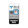 Emergency Nurse Badge Buddy Vertical w/Height & Weight Conversion Charts