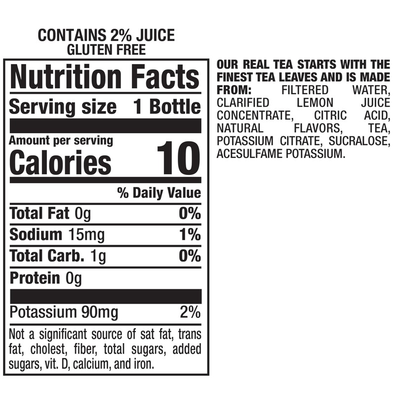 Snapple Zero Sugar Half 'n Half Tea, 16 fl oz